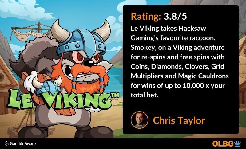 Le Viking slot OLBG Rating banner