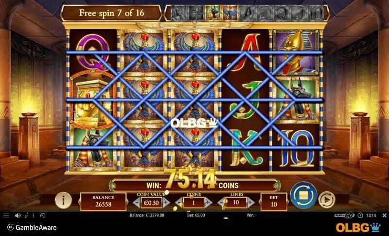 Legacy of Dead slot Free Spins feature screenshot