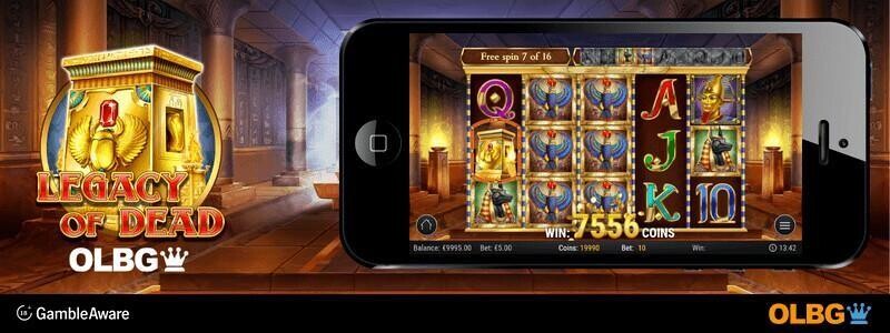 Legacy of Dead slot mobile screenshot