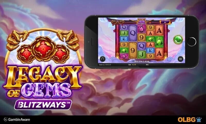 Legacy of Gems Blitzways slot mobile banner