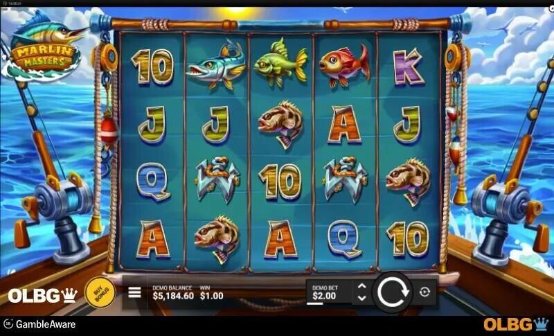 marlines masters slot base game screenshot