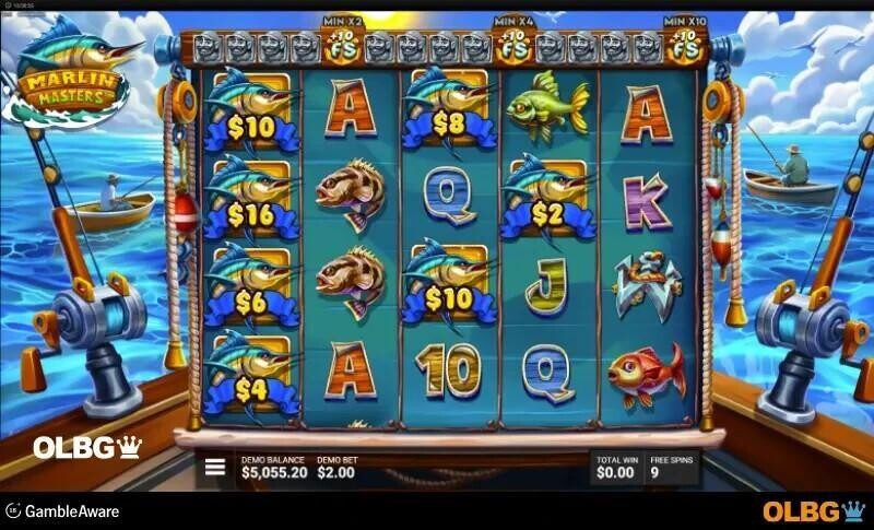 marlins masters slot marlin symbol screenshot
