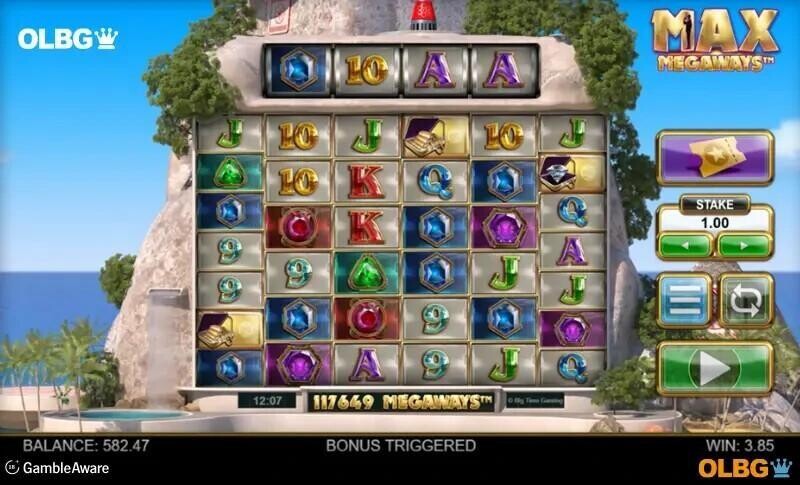 max megaways slot base game screenshot