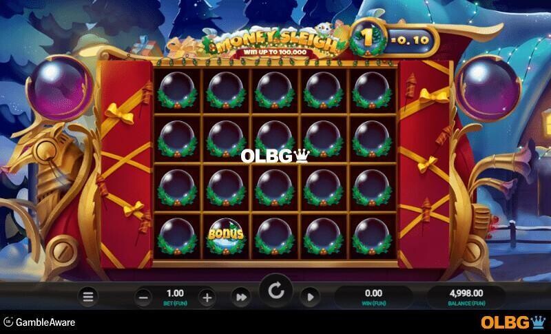 Money Sleigh slot base game screenshot