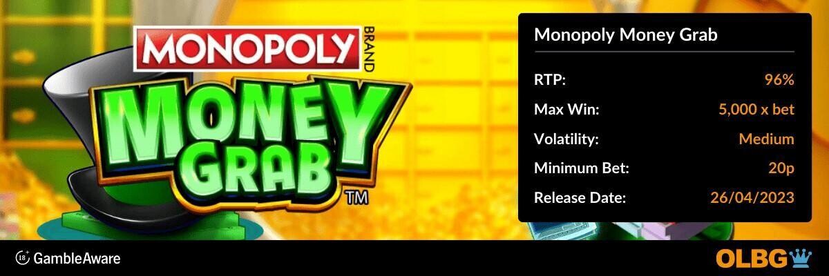 Monopoly Money Grab slot banner