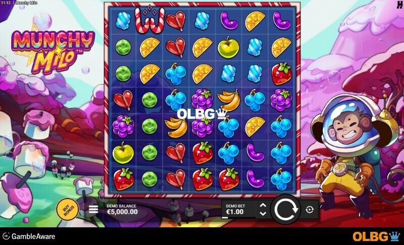 Munchy Milo slot base game screenshot