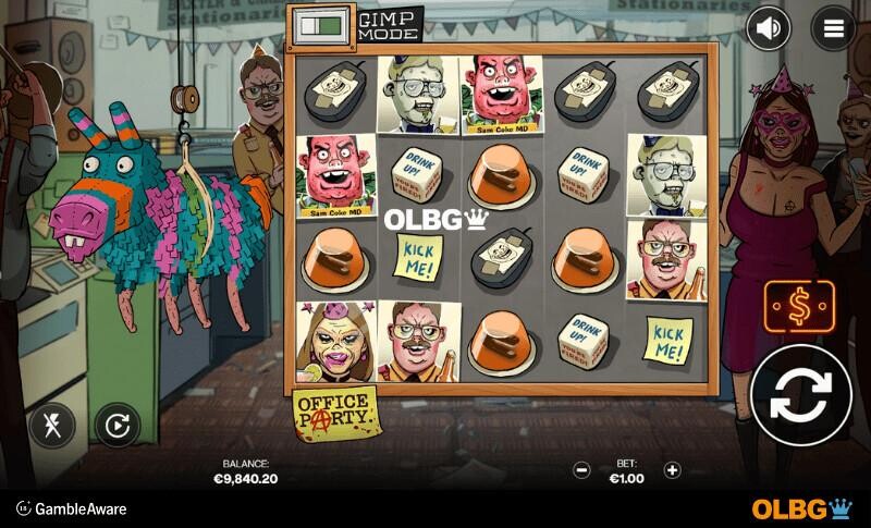 Office Party slot base game screenshot