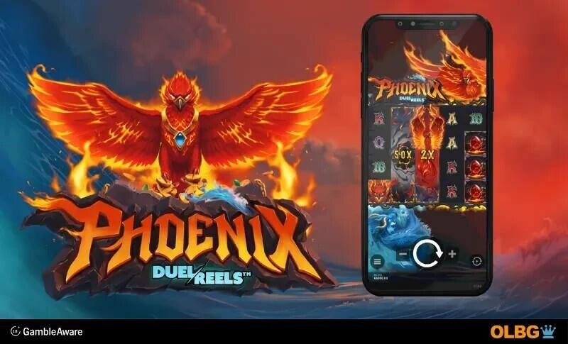 phoenix duelreels slot game mobile banner