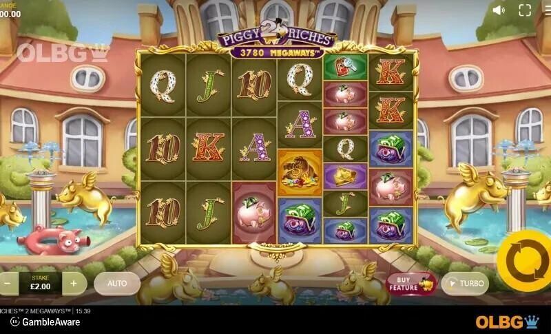 Piggy Riches 2 Megaways slot base game screenshot