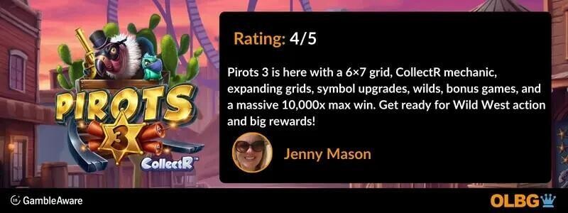 pirots 3 slot rating banner
