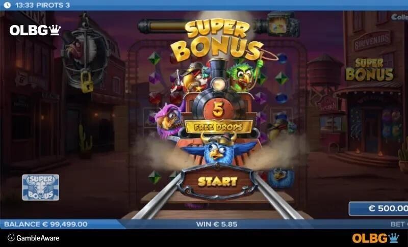 pirots 3 slot bonus game screenshot