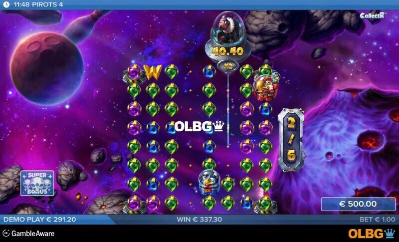 Pirots 4 slot Bonus Game feature screenshot