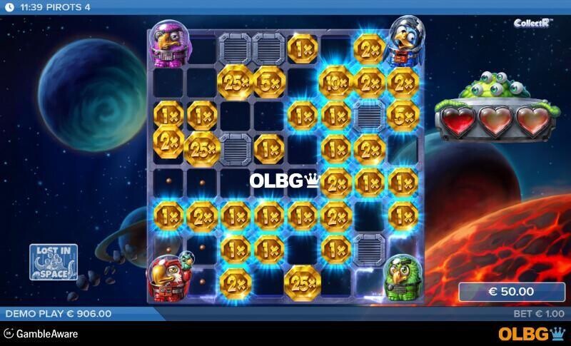 Pirots 4 slot Lost in Space feature screenshot