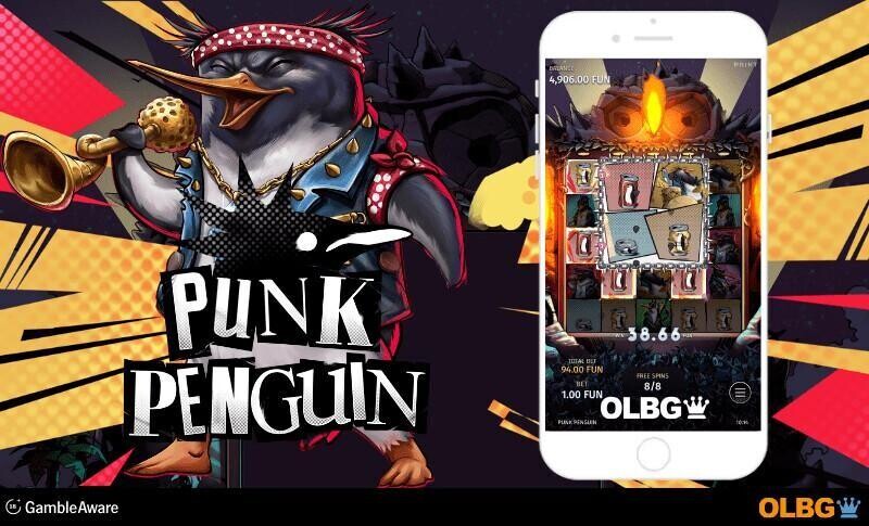 Punk Penguin slot mobile screenshot