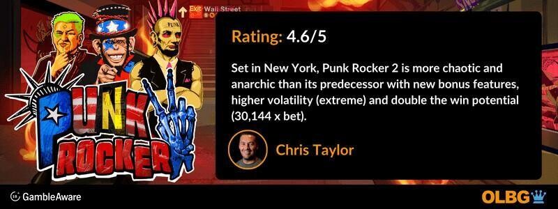 Punk Rocker 2 slot details banner