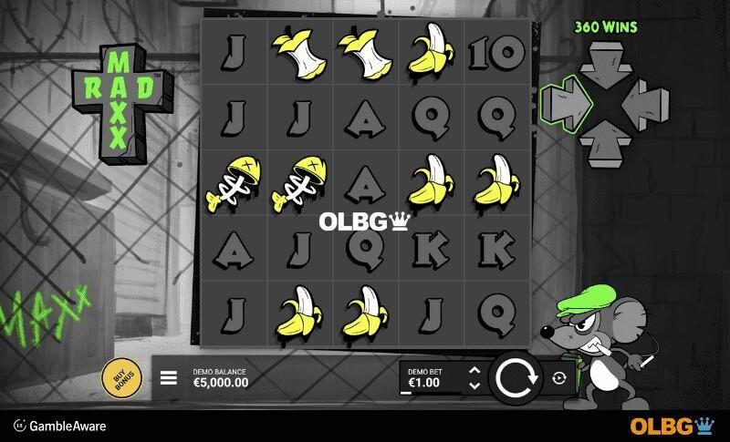 Rad Maxx slot base game screenshot
