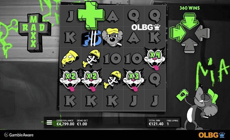 Rad Maxx slot Maxximice feature screenshot