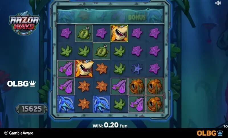 razor ways slot base game screenshot