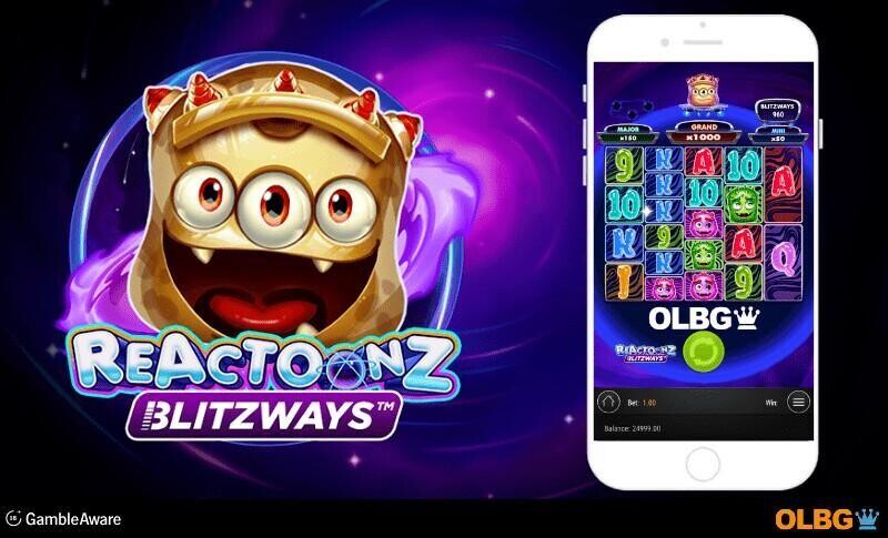 Reactoonz Blitzways slot mobile screenshot