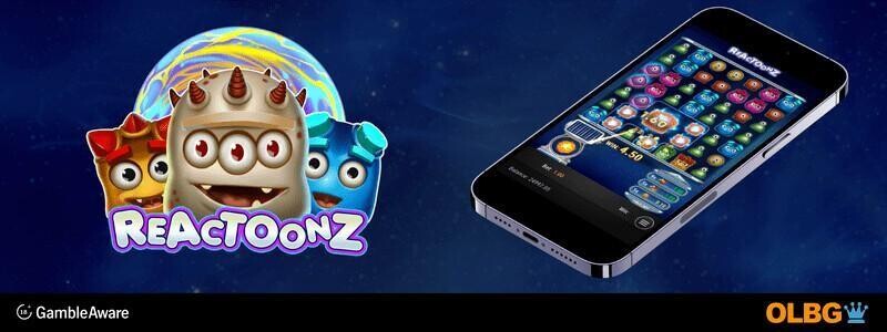 Reactoonz slot mobile screenshot