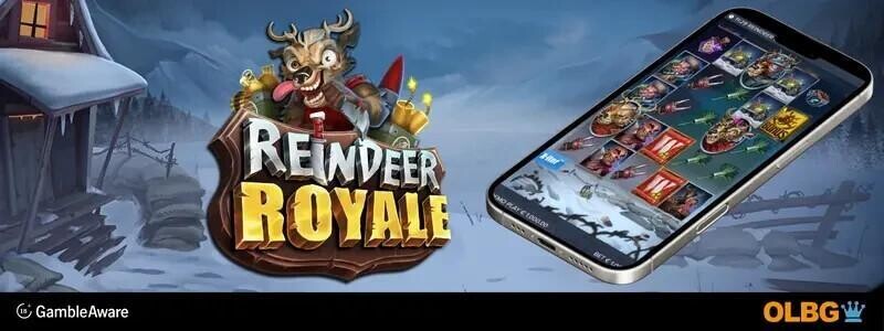 reindeer royale slot mobile banner