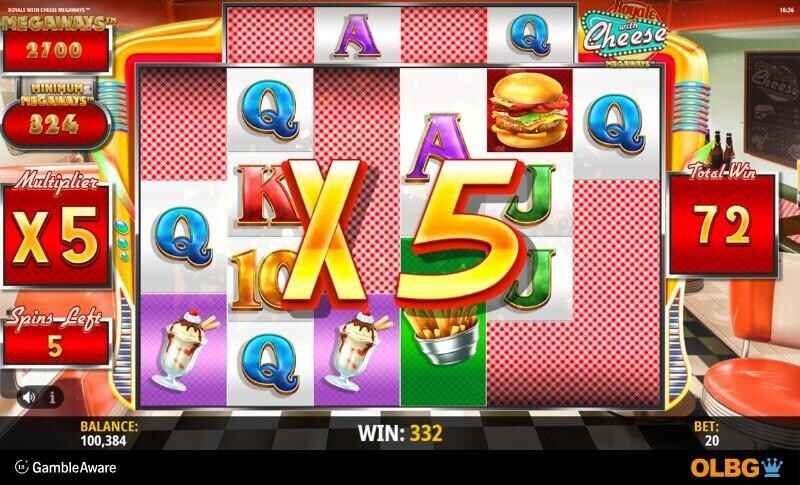 Royale with Cheese Megaways slot Free Spins screenshot