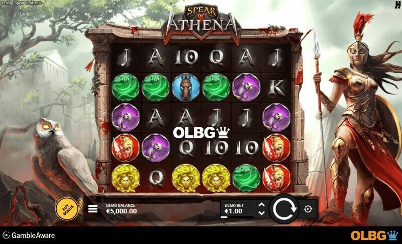 Spear of Athena slot base game screenshot
