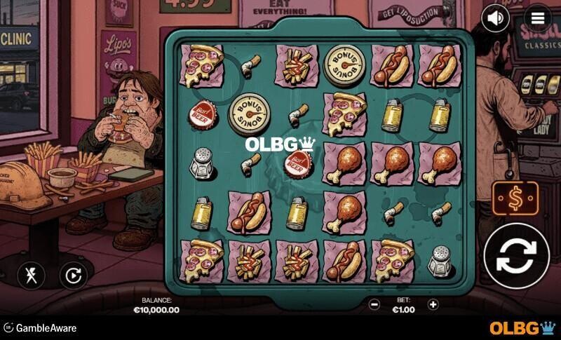 Suck slot base game screenshot