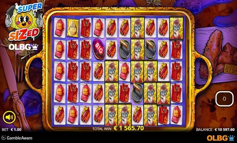 Supersized slot Fattest Spins feature screenshot