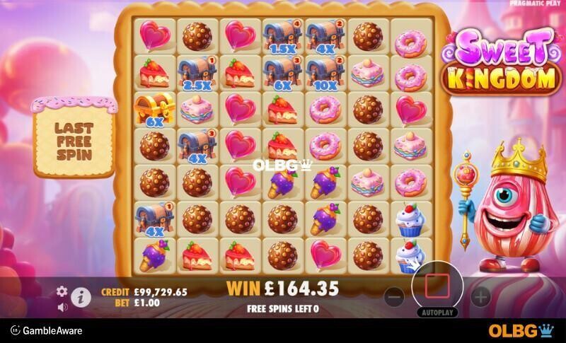 Sweet Kingdom slot Free Spins feature screenshot