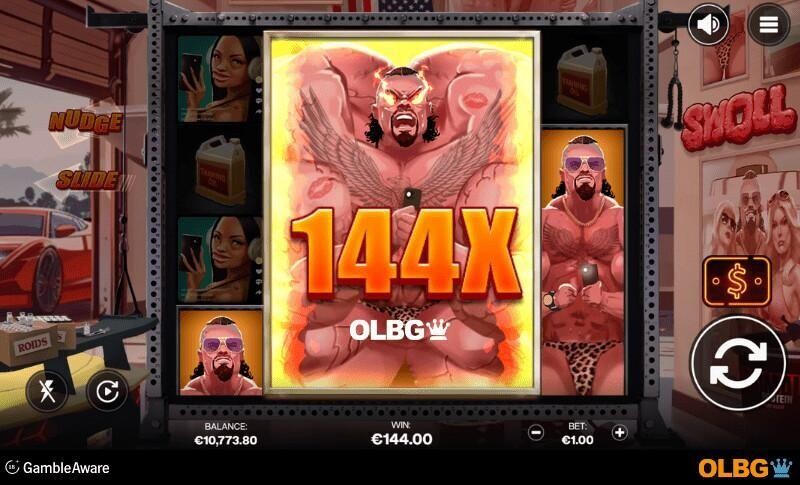 Swoll slot Slide feature screenshot