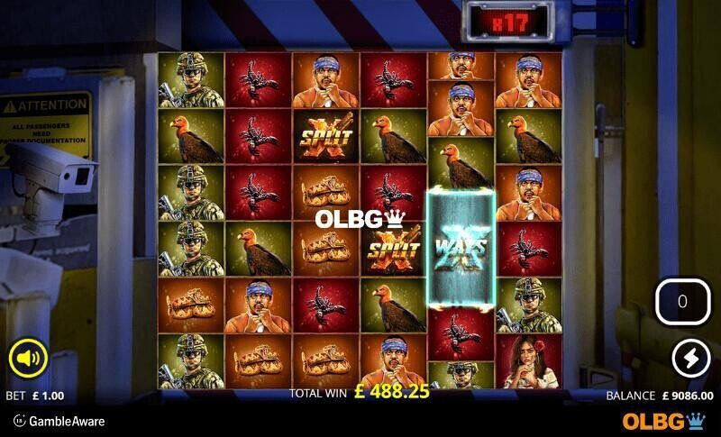 The Border slot Coyote Spins feature screenshot