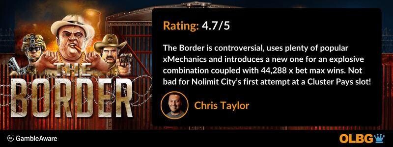 The Border slot OLBG Rating banner