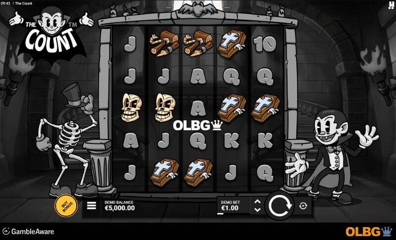 The Count slot base game screenshot