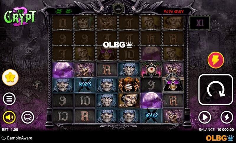 The Crypt 2 slot base game screenshot