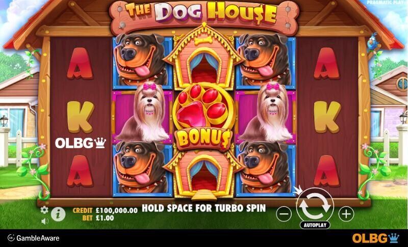 The Dog House slot base game screenshot