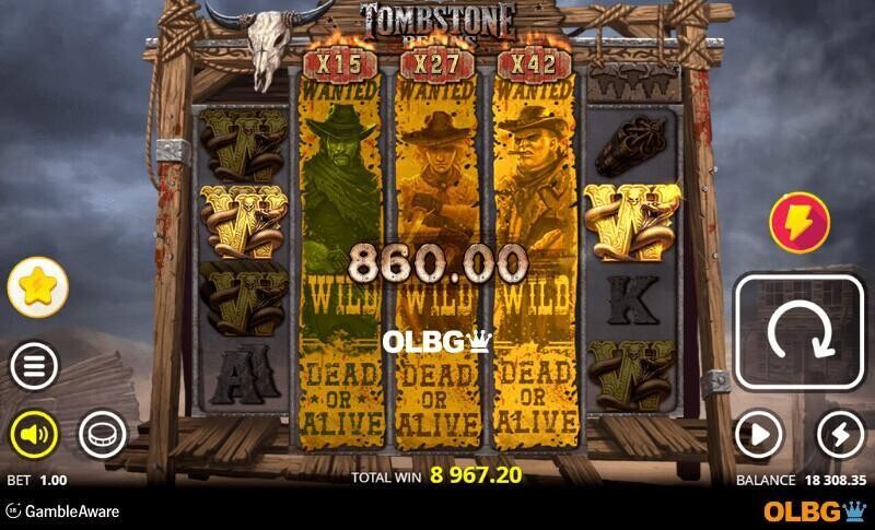 Tombstone Begins slot Revolvers screenshot