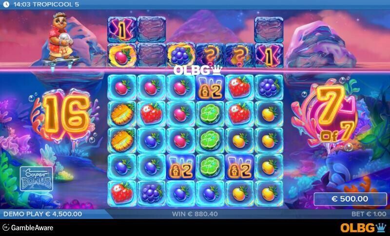 Tropicool 5 slot Free Spins feature screenshot