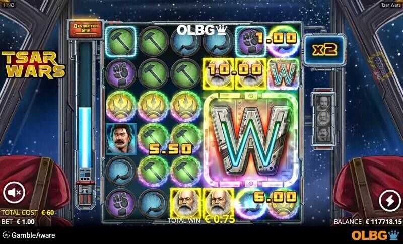 Tsar Wars slot Big Symbols feature screenshot