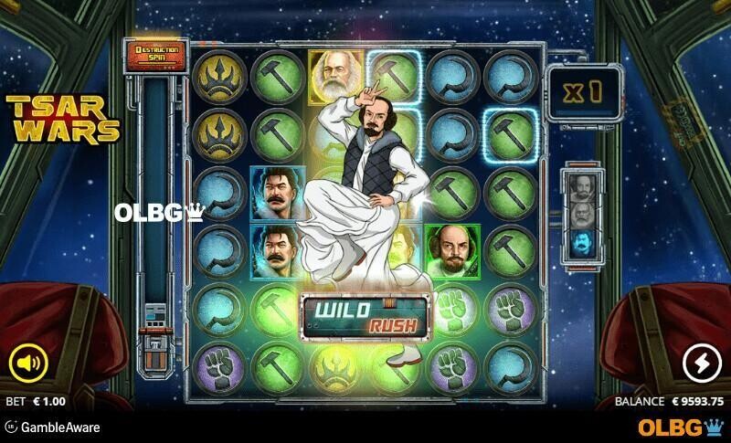 Tsar Wars slot Wild Rush feature screenshot