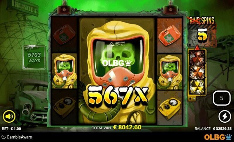 xWays Hoarder xSplit slot Wasteland Free Spins feature screenshot