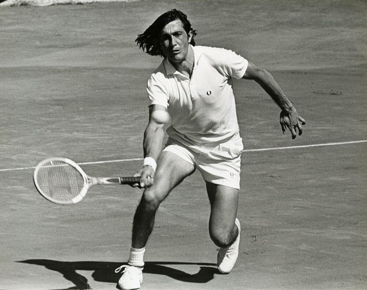 Romanian tennis player Ilie Nastase, 1970s