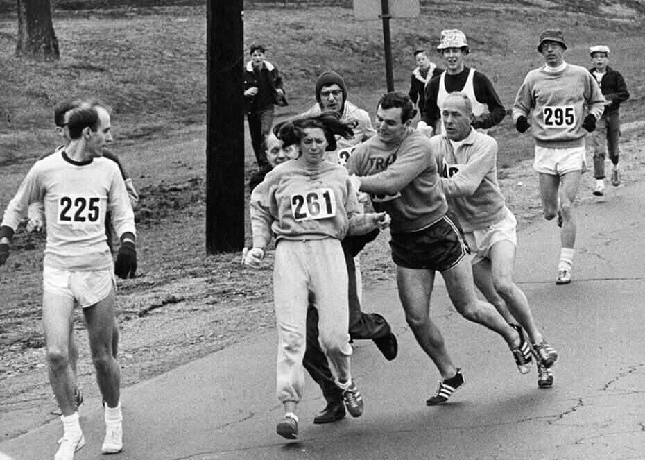 Kathrine Switzer running