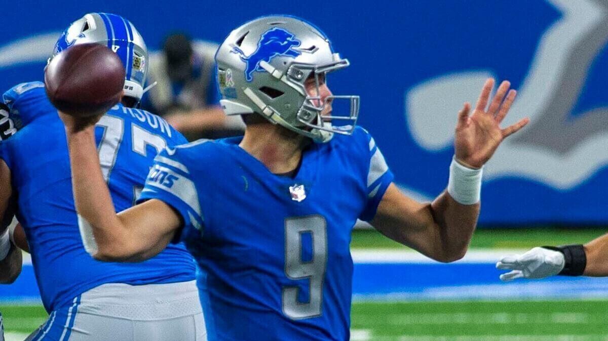 Matthew Stafford - from the Washington Football Team vs. Detroit Lions at Ford Field, Detroit, Michigan, November 15, 2020