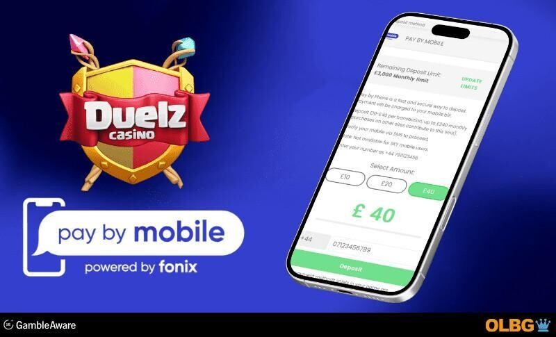 Deposit at Duelz Casino Pay By Mobile Interview banner