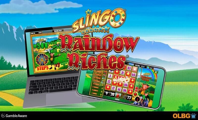 Slingo Rainbow Riches Gaming Realms Bingo Interview banner