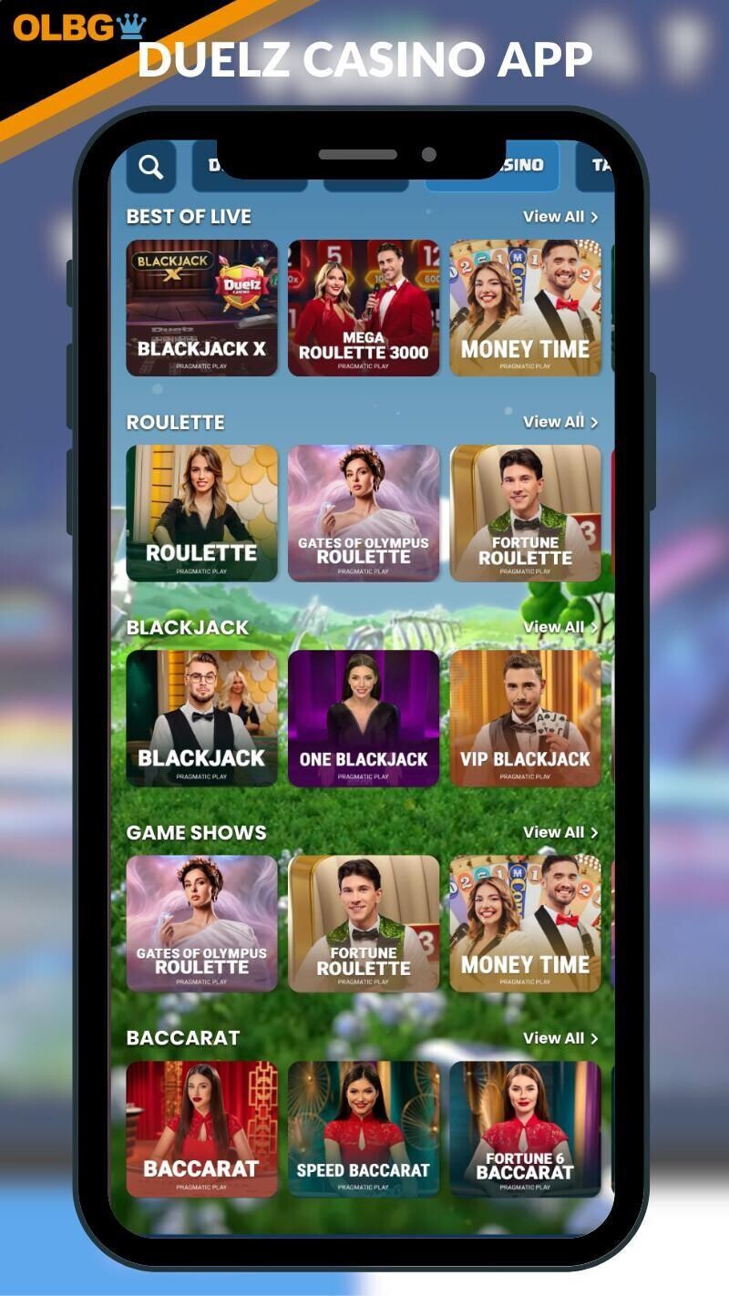 Duelz Casino live lobby