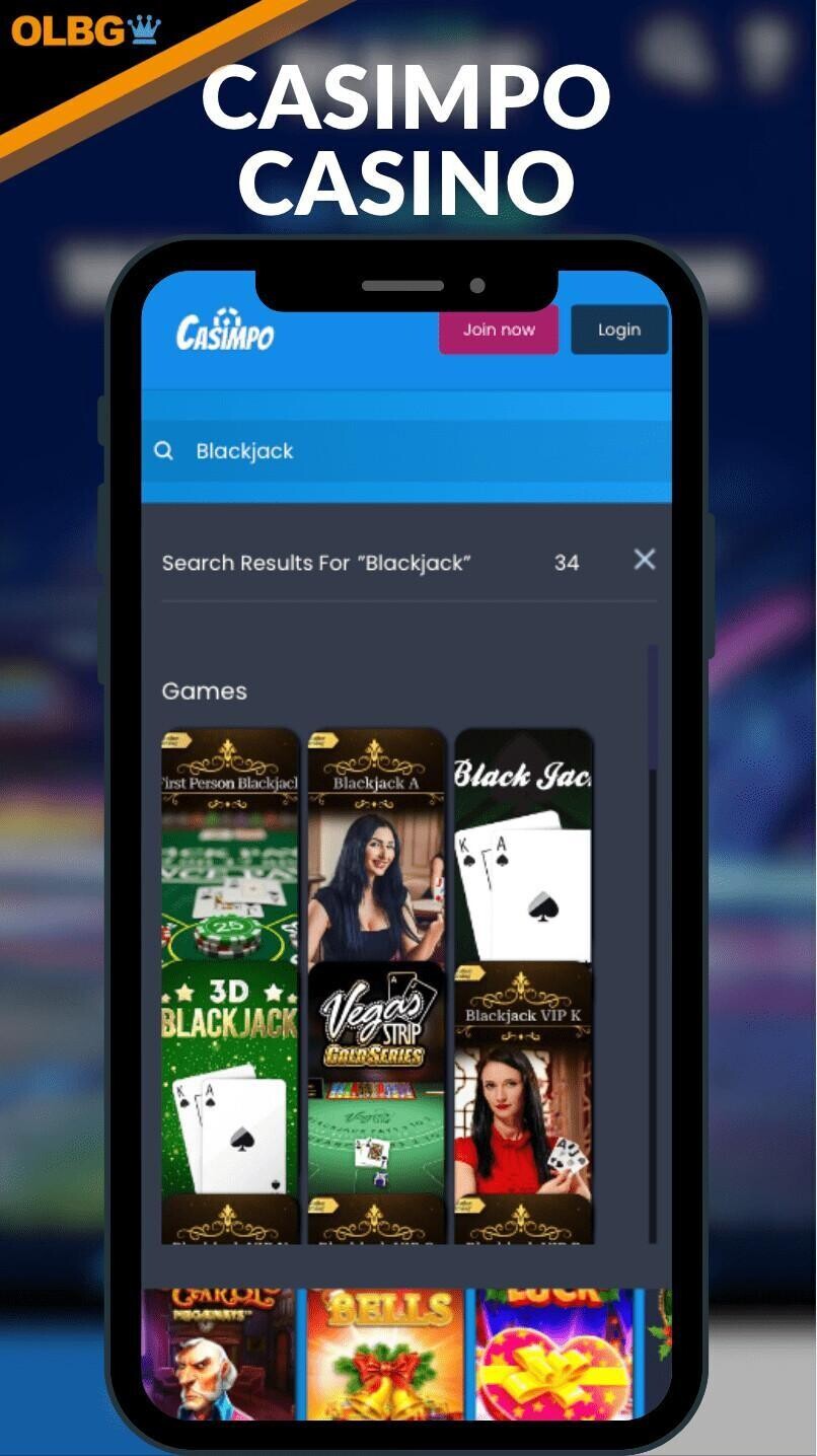 Casimpo Casino menus