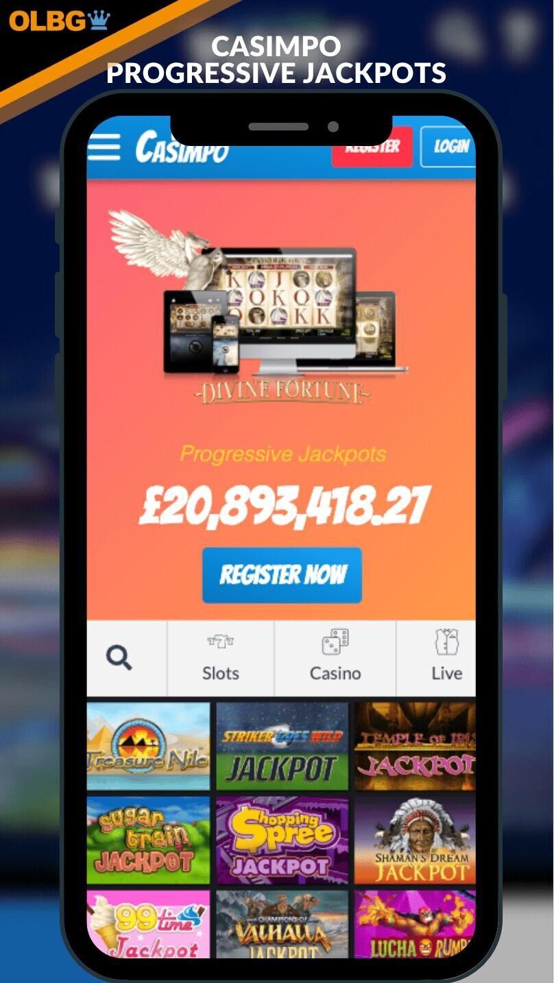 Casimpo Casino progressive jackpots