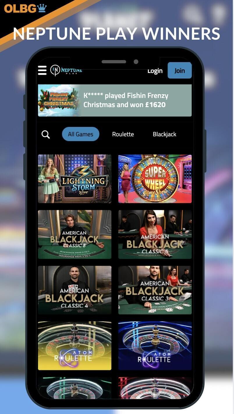 Neptune Play winners pop up